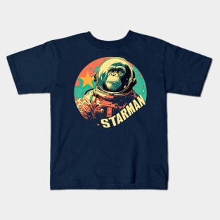 Starman David Bowie Monkey Kids T-Shirt